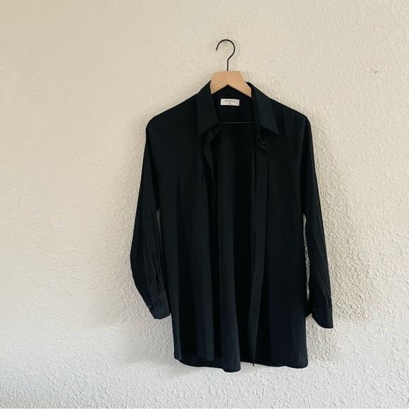 Babaton Toned Black Button Up Blouse - Picture 7 of 16